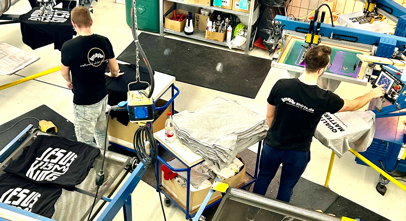 Image Produktion Siebdruck